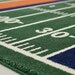 Football Field Area Rug – Green Turf Style Game Room Carpet for Sports & Kids Playroom Decor