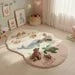 Ocean Theme Wool Rug – Whale & Turtle Play Mat | Coastal Nursery & Kids Room Decor