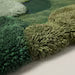 Luxury Hand Tufted Moss Rug – Green Abstract Area Carpet for Contemporary Home Décor