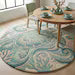 Hand Tufted Wool Sea Turtle Rug | Coastal Ocean Area Rug in Premium Wool