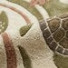 Hand-Tufted Wool Turtle Area Rug – Coastal Nature Inspired Rug