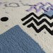 Memphis Style Hand-Tufted Wool Rug - Modern Abstract Geometric Area Rug