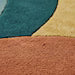 Luxury Mid Century Modern Geometric Wool Area Rug – Hand-Tufted Arc Design for Living Room