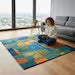 The Arc Rug: Mid-Century Modern Geometric Hand-Tufted Wool Area Rug