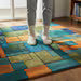 The Arc Rug: Mid-Century Modern Geometric Hand-Tufted Wool Area Rug