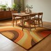Modern Abstract Geometric Wool Area Rug – Hand-Tufted Memphis Style Design