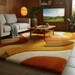 Modern Geometric Area Rug – Hand-Tufted Wool Arc Design Rug