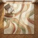Premium and  Modern Geometric Wool Area Rug – Hand-Tufted Arc Design Rug
