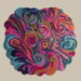 Psychedelic Swirl Hand-Tufted Wool Rug – Colorful Abstract Wavy Area Rug