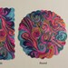 Psychedelic Swirl Hand-Tufted Wool Rug – Colorful Abstract Wavy Area Rug