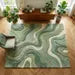 Hand-Tufted Wool Turtle Area Rug – Coastal Nature-Inspired Decorative Rug