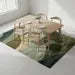 Hand-Tufted Wool Area Rug – Nature-Inspired Green Landscape Design