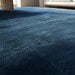 Luxurious Plush Navy Blue Area Rug – Hand-Tufted Wool Rug for Living Room & Bedroom