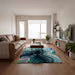 Hand-Tufted Abstract Melting Rug – Modern Irregular Shape Wool Area Rug