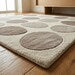 Luxury Hand Tufted Pebble Pattern Wool Rug – Modern Abstract Textured Area Carpet for Minimalist Contemporary Interiors