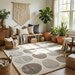 Luxury Hand Tufted Pebble Pattern Wool Rug – Modern Abstract Textured Area Carpet for Minimalist Contemporary Interiors