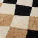 Luxury Hand Tufted Irregular Checkerboard Rug – Modern Wavy Grid Area Carpet for Minimalist Contemporary Interiors