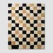 Luxury Hand Tufted Irregular Checkerboard Rug – Modern Wavy Grid Area Carpet for Minimalist Contemporary Interiors