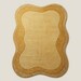 Luxury Modern Hand Tufted Mustard Abstract Rug – Organic Sculpted Wool Area Carpet for Warm Minimal Interiors