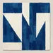 Luxury Modern Blue Geometric Rug – Hand Tufted Wool Area Carpet for Contemporary Interiors