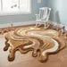 Luxury Irregular Abstract Rug – Organic Melting Shape Sculpted Texture Carpet for Modern Cozy Interiors