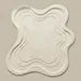 Luxury Hand Tufted Wool Abstract Rug – Sculptural Ivory Minimalist Area Carpet for Modern Homes