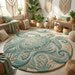 Hand Tufted Wool Sea Turtle Rug | Coastal Ocean Area Rug in Premium Wool