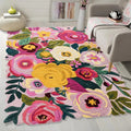 Multicolor Hand-Tufted Wool Area Rug – Traditional Turkish Inspired Rug